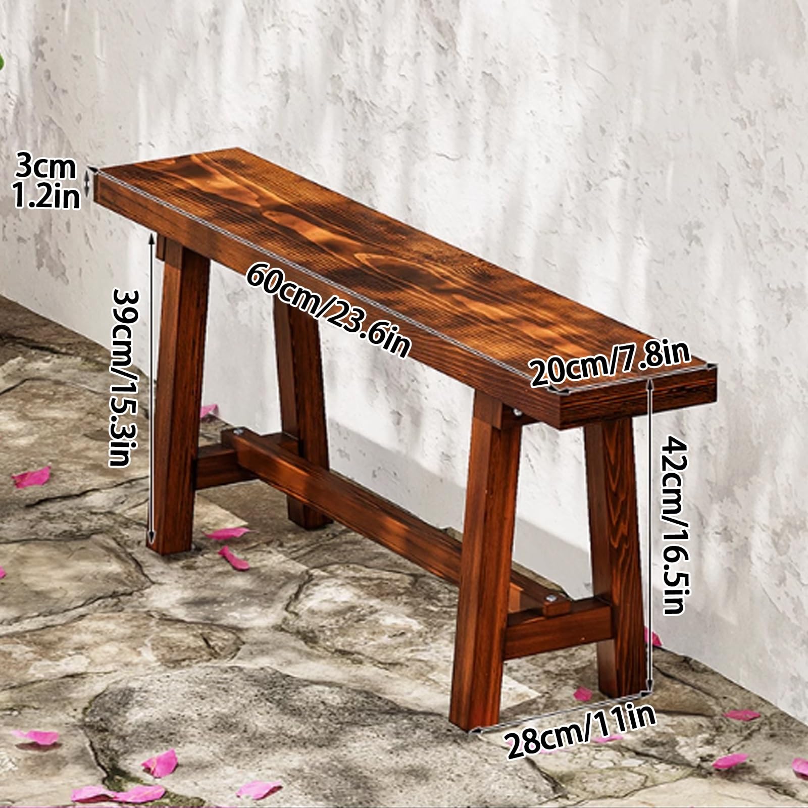 Banco Recibidor Taburete Madera Banco Banqueta para Comedor y Cocina Pie de Cama para Cambiarse Zapatos para Dormitorio, Entrada