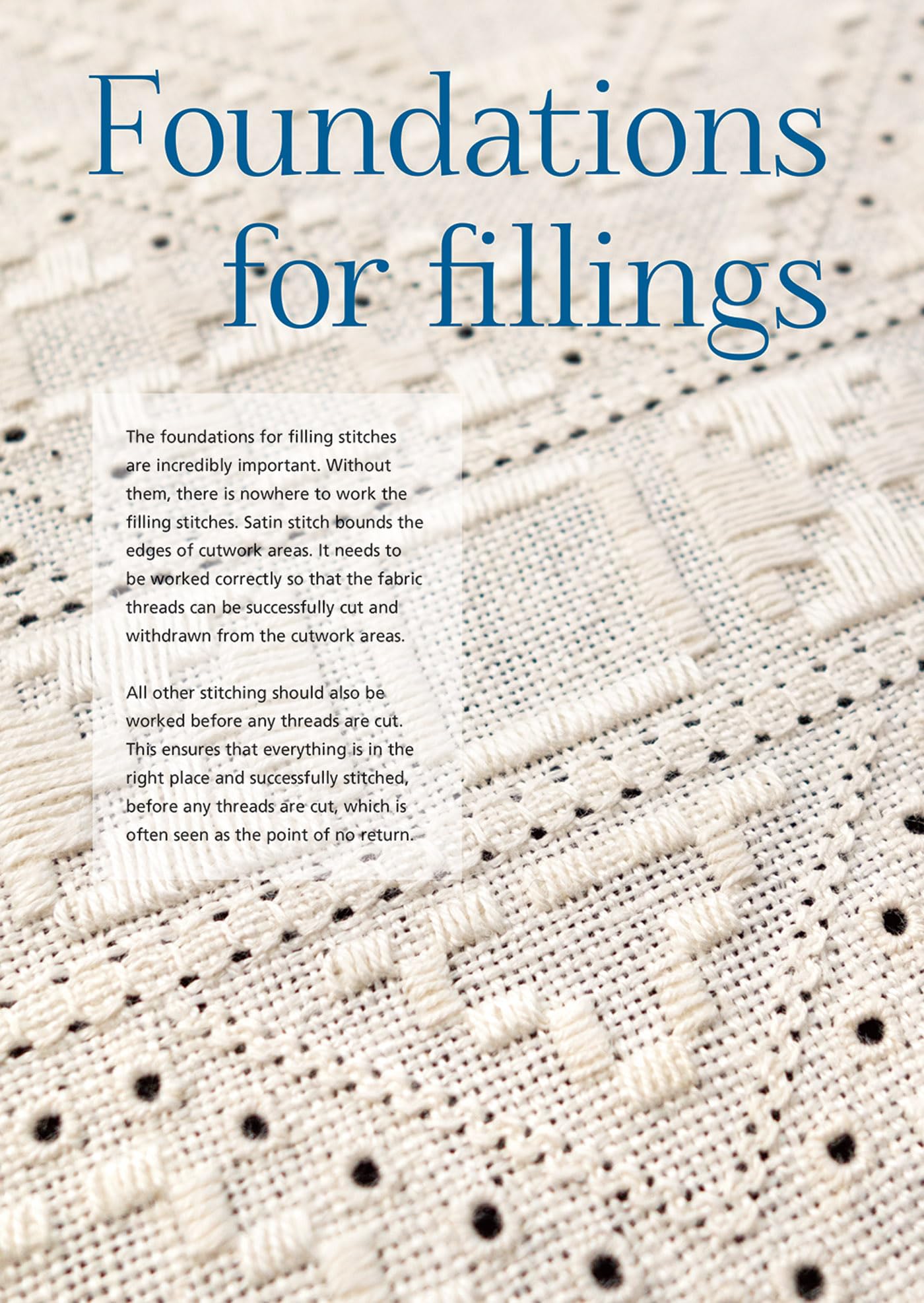 Hardanger Filling Stitches: A Step-by-Step Handbook