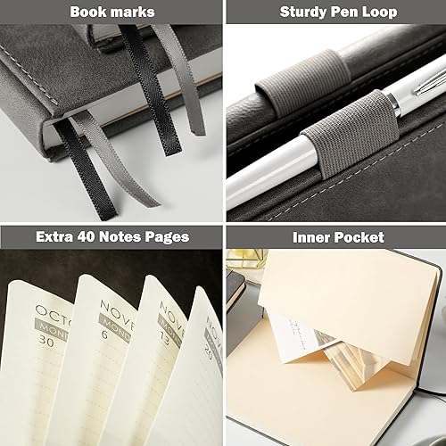 Miniatura 6 de Agenda 2024  Agenda semanal y mensual 2024 con bucle para bolígrafo, para lograr tus objetivos y mejorar la productividad, enero 2024 a diciembre