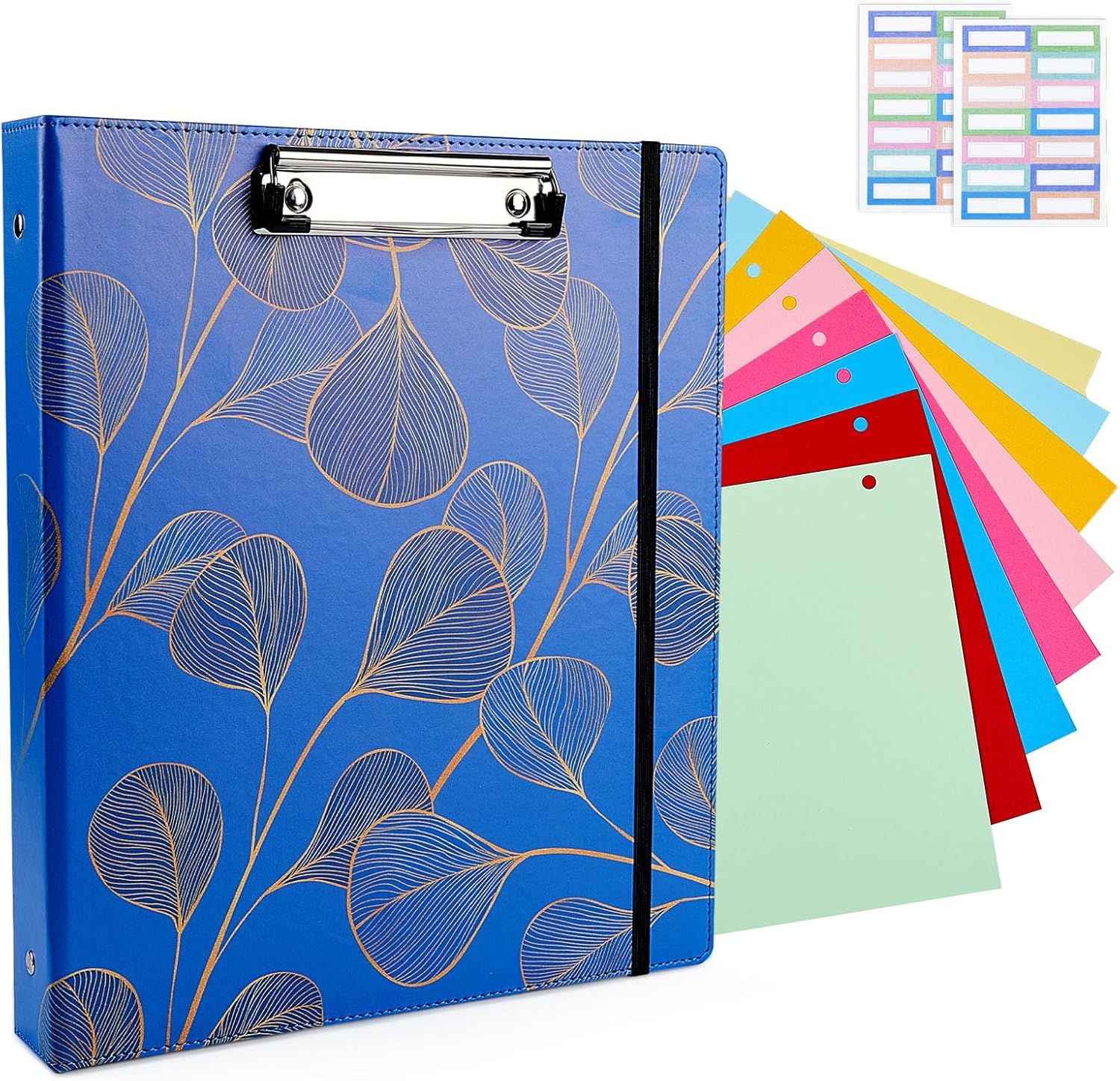 3 Ring Binder, 1 Inch 3 Ring Binder with 8pcs Binder