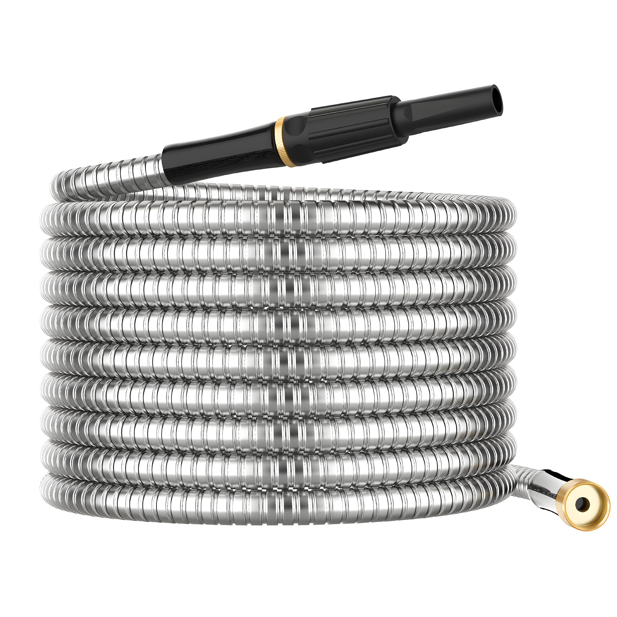 BlueGarden Non-Expandable Metal Hose 25 ft