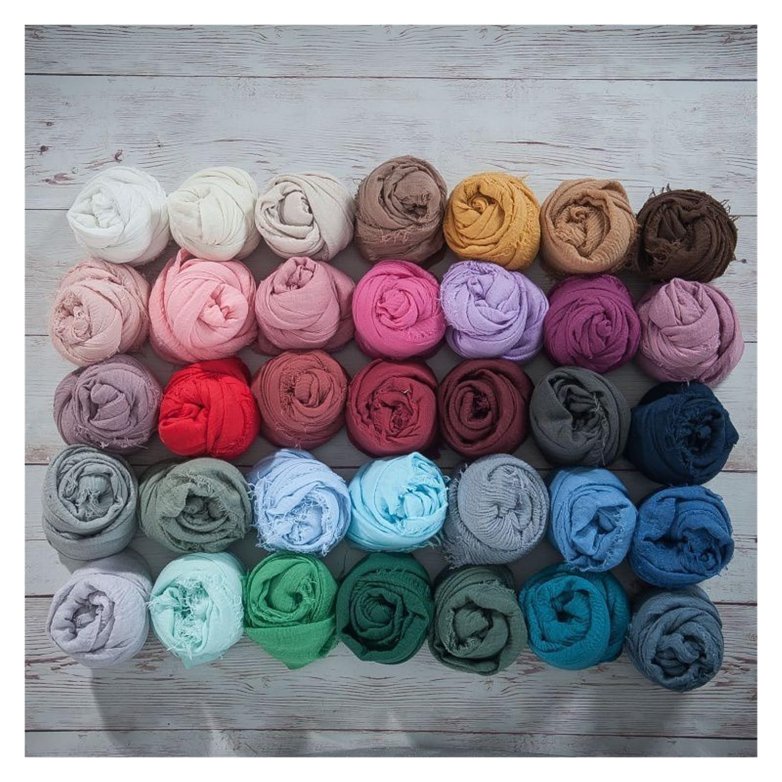 Tovaglioli In Mussola 50 pezzi 43x43 cm tavolo da pranzo arredamento rustico mussola strofinacci garza di cotone retrò, tovaglioli nozze(Color 5)