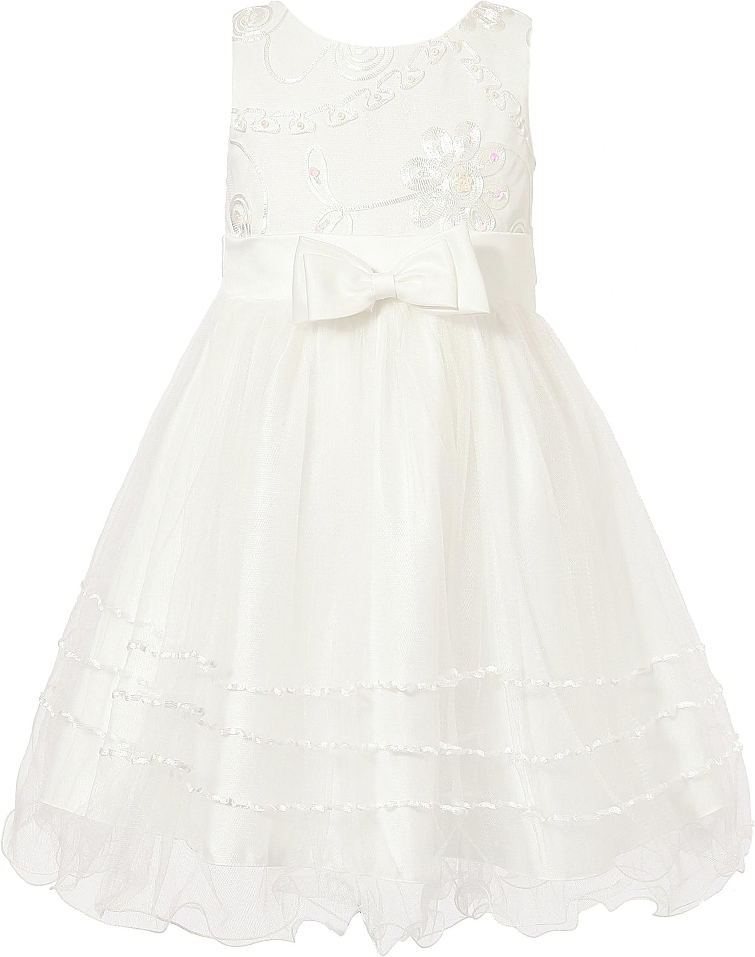 Richie House Girls' Princess Dress with Layered Bottom RH1390