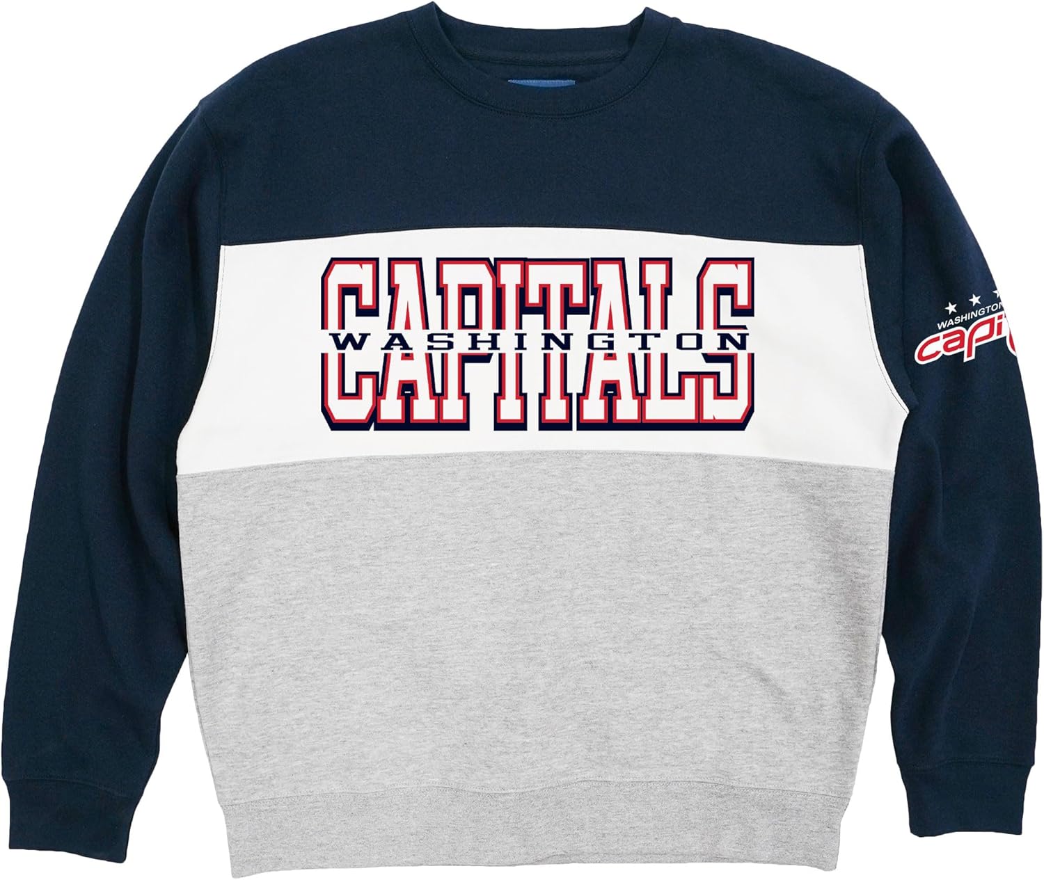 Blue 84 NHL Officially Licensed Colorblock Crewneck Sweatshirt