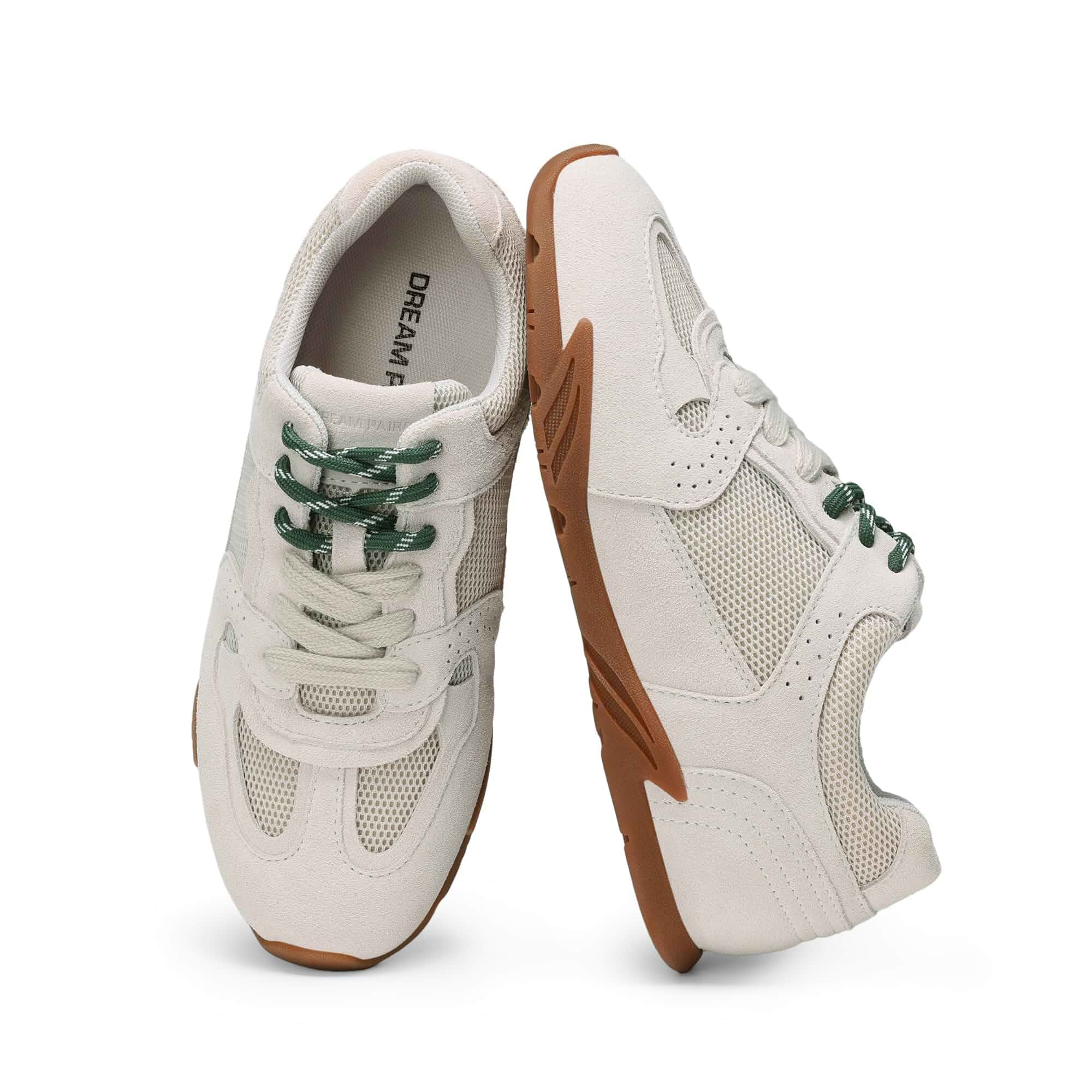 DREAM PAIRS Women's Retro Lace Up Sneakers Walking Shoes All-Day Comfort Lightweight Non Slip Classic Casual Fashion Walking Trainers Trendy Stylish Shoes