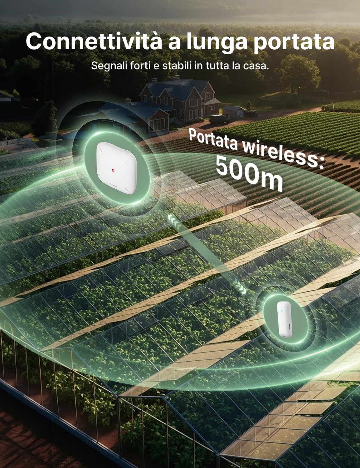 X-Sense Termometro Igrometro WiFi Interno, Monitor di Temperatura e Umidità Intelligente con Soglie Personalizzabili e Avvisi App, Storico Dati, Kit con Stazione Base e 4 Termoigrometri, STH0B41 | Monitoraggio di temperatura e umidità, Stazione base inclu