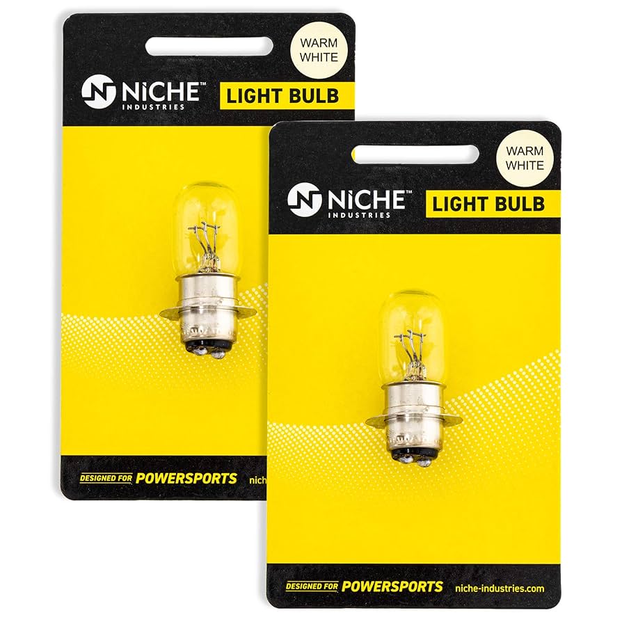 NICHE Headlight Bulb Set for 1986-2004 Yamaha Warrior Big