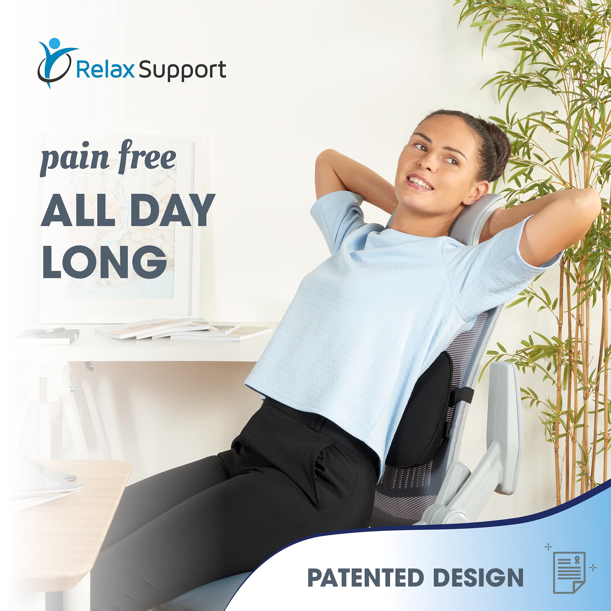 RELAX SUPPORT RS1 Lumbar Support Pillow Office Chair Back Support