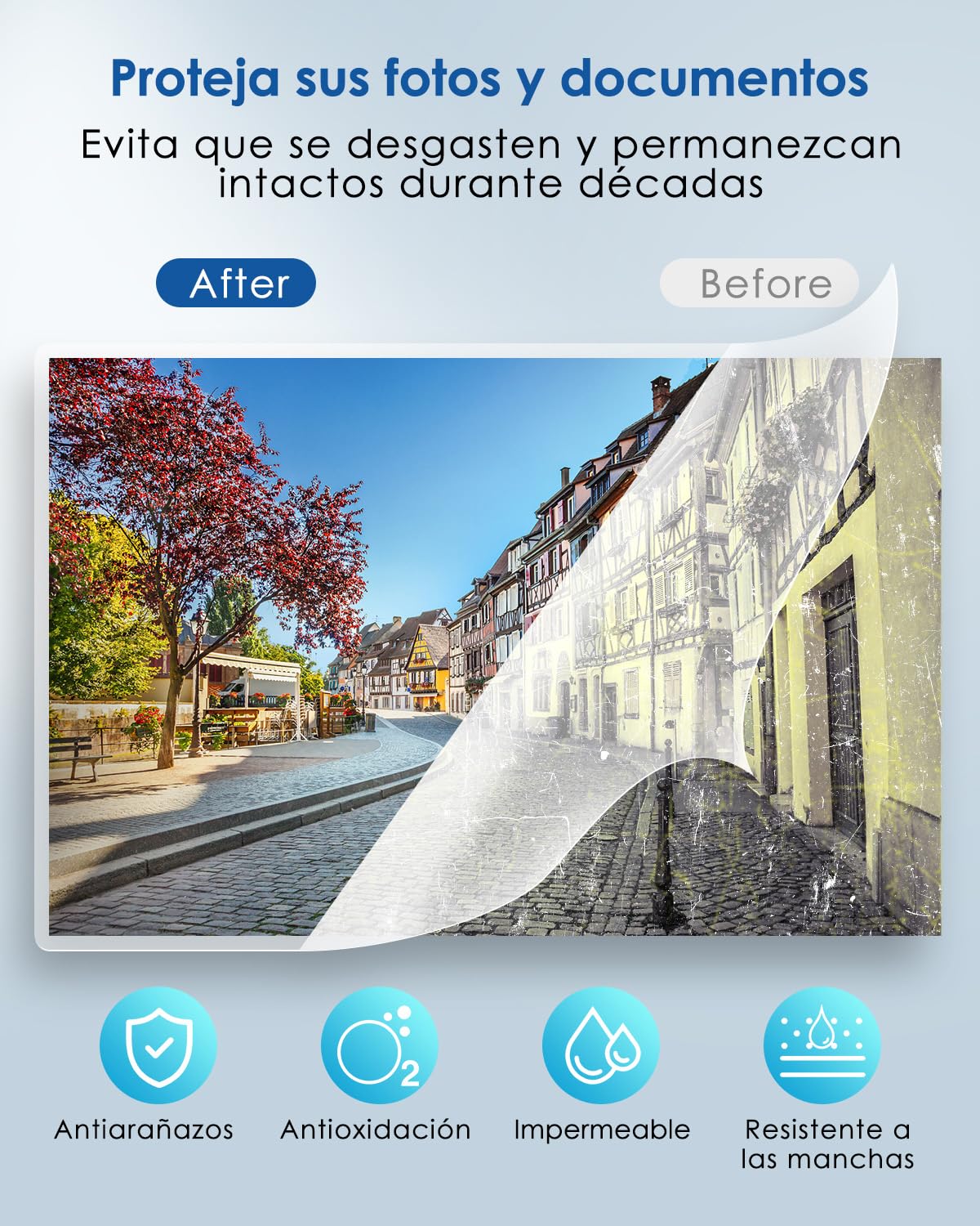 Plastificadora A4 Máquina Laminadora 4 en 1 con 30 Bolsas de Plastificación para A4/A5/A6, Calentamiento Rápido, Plastificadora Frío Caliente con Cortador de Papel y Redondeador de Esquinas