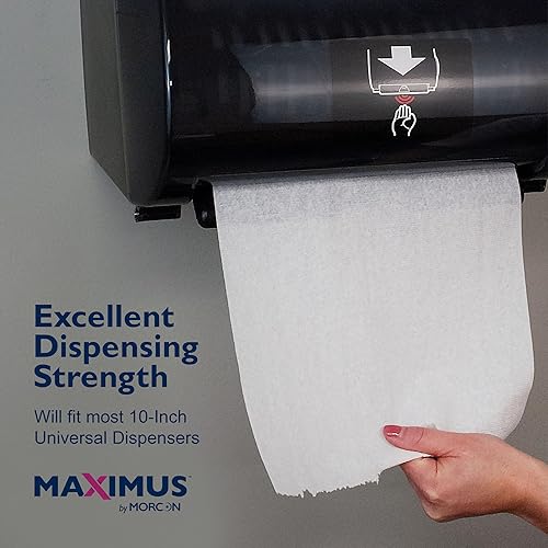 Miniatura 3 de Maximus X1017 - Toalla de papel TAD de alta capacidad de 10 pulgadas 6 rollos por caja toallas de papel de grado comercial para oficina restaurante