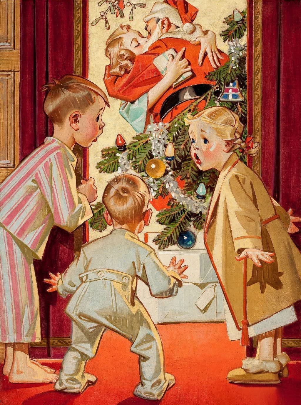 Christmas Jigsaw Puzzles for Adults 1000 Piece Christmas in Love 27.56 x 19.69 Inch Puzzles for Adults Educational Challenge 1000 Pieces Christmas Puzzles — image 1