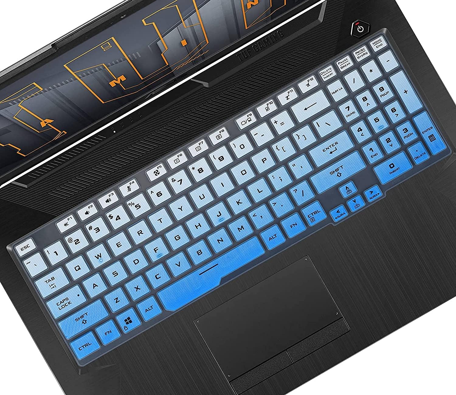 Justec Premium Keyboard Protector Cover Fit for Asus Tianxuan 15.6 inch/Tianxuan Plus 17.3 inch ASUS Flying Fortress 8 FA506 Gaming Laptop - Gradient Blue