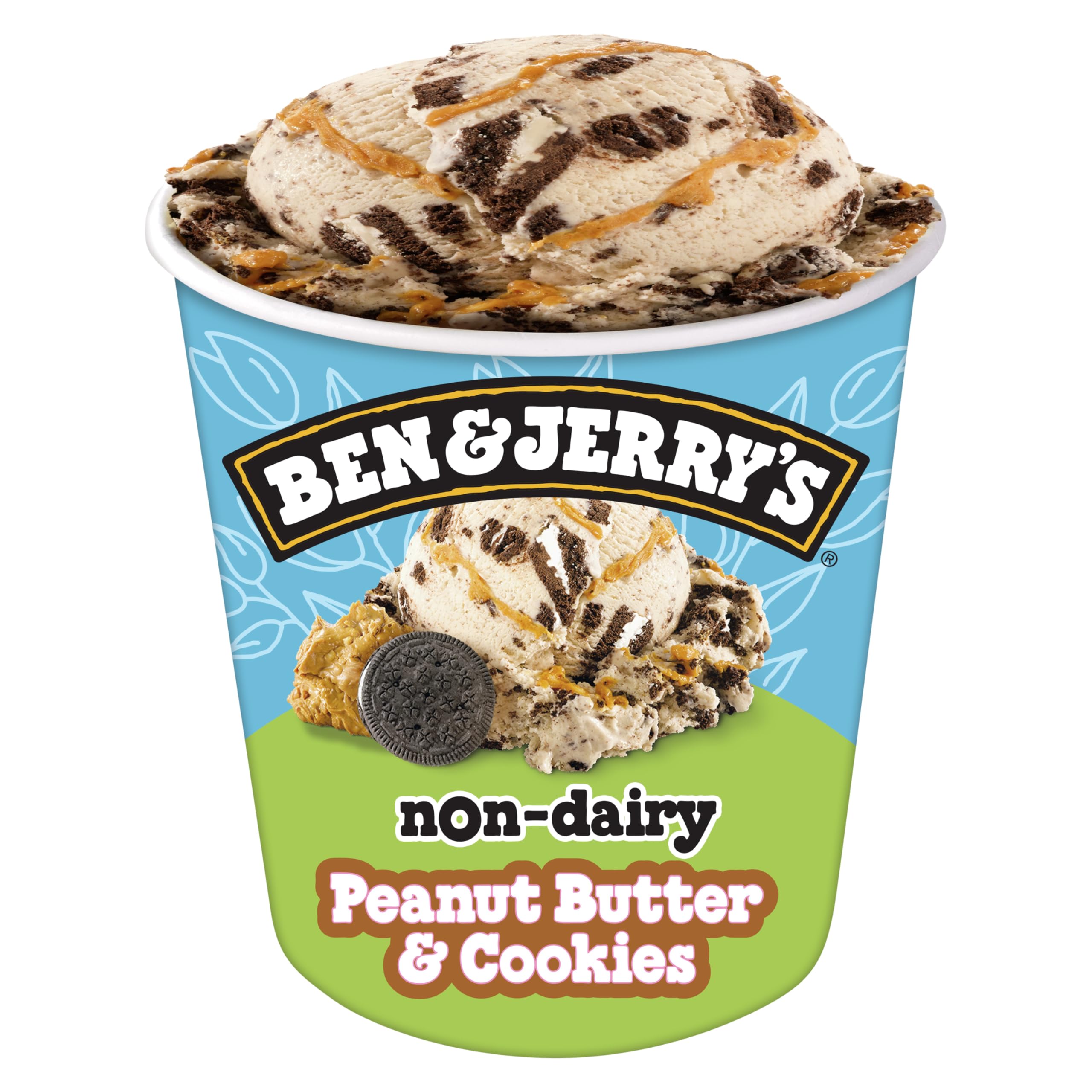 Ben & Jerry's, Peanut Butter & Cookies Non-Dairy Ice Cream, 16 Ounce