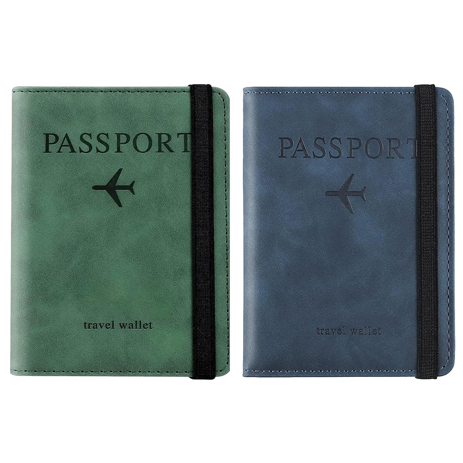 Passport Holder Passport Cover with Credit Card Slot and BoardingPass Slot Bi-Fold Passport Wallet Case Book Travel Must Have, PU Leather-Combo Unisex (Pack of 1)(Multicolor)-image-13