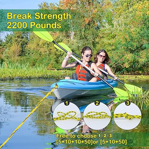 Miniatura 6 de Cuerda de remolque de esquí acuático Wakeboard para lancha de deportes acuáticos con mango de EVA