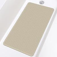 Vista 18 de OTHWAY Alfombra de Bañera Antideslizante, Alfombra de Baño de Goma Extra Larga para Bañera, Lavable a Máquina, Alfombra Antideslizante para Ducha