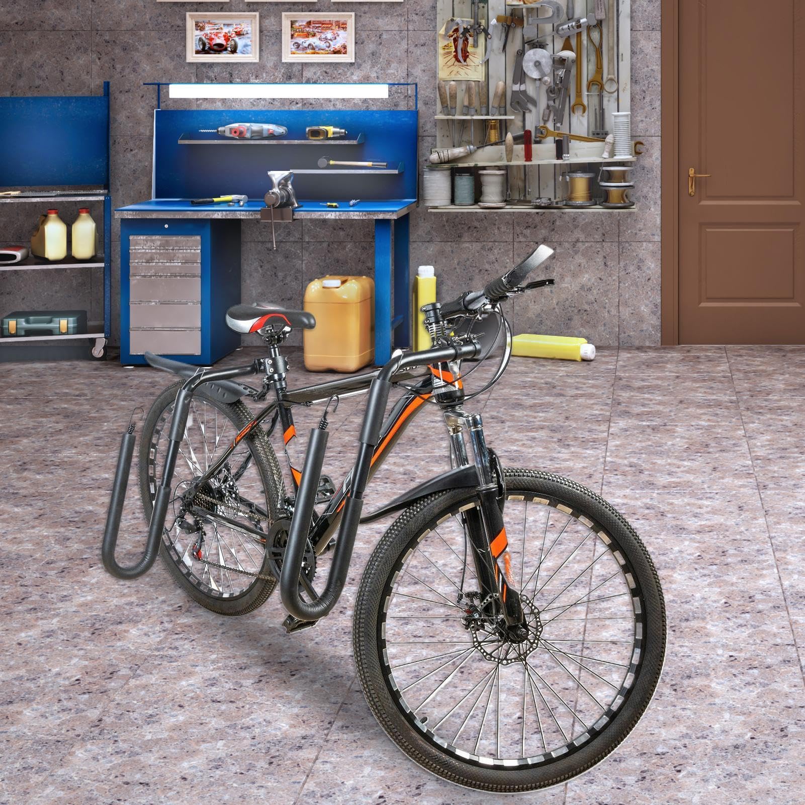 Portabici per tavole da surf - Supporto per tavole da surf per biciclette | facile installazione, supporto per guida sicura | Shortboard board board de Śurf Trasporto Stoccaggio A