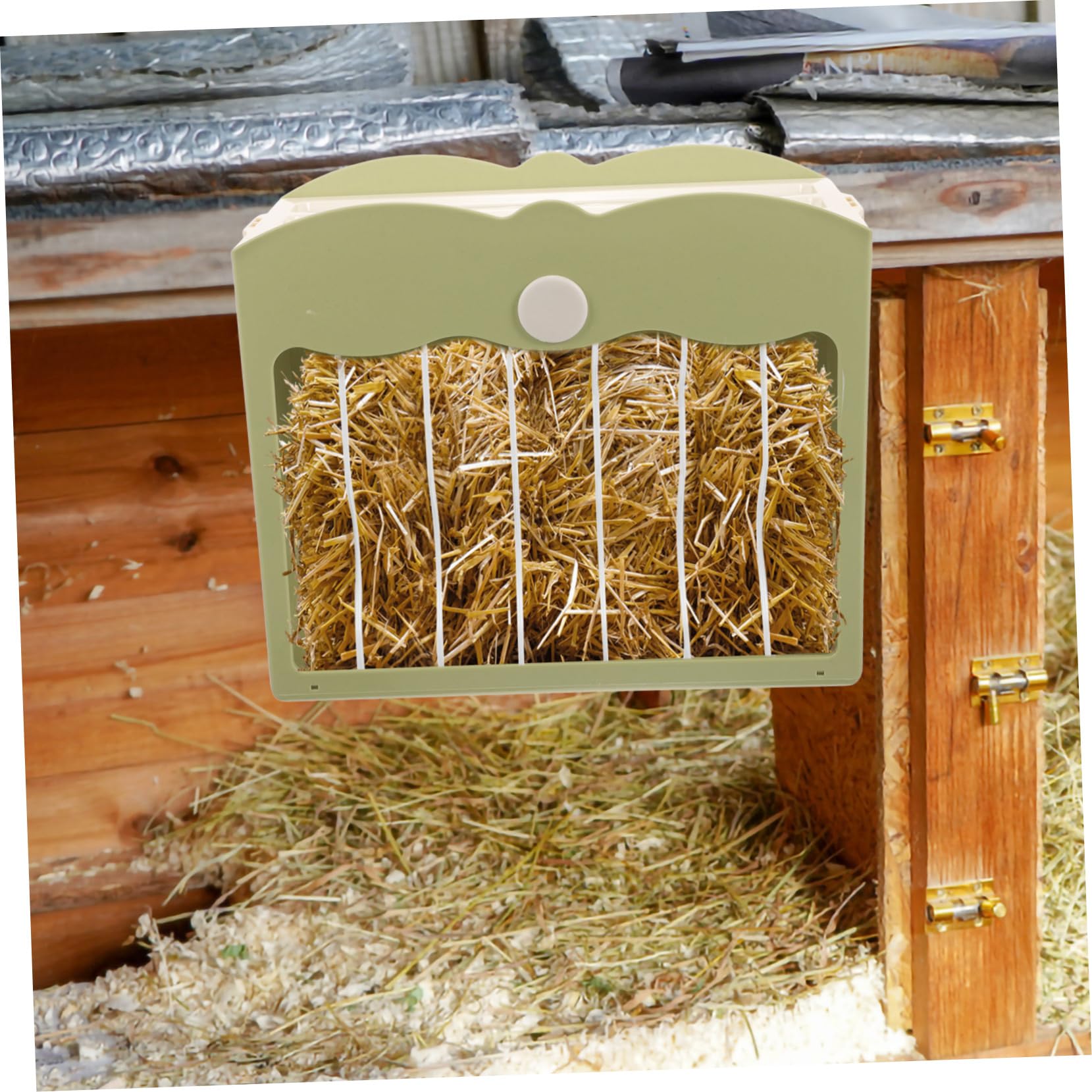 Kaninchen Futterspender Kunststoff Abnehmbar Mit Deckel Grün Futterhalter Für Hamster Meerschweinchen Käfig Zubehör Haustier