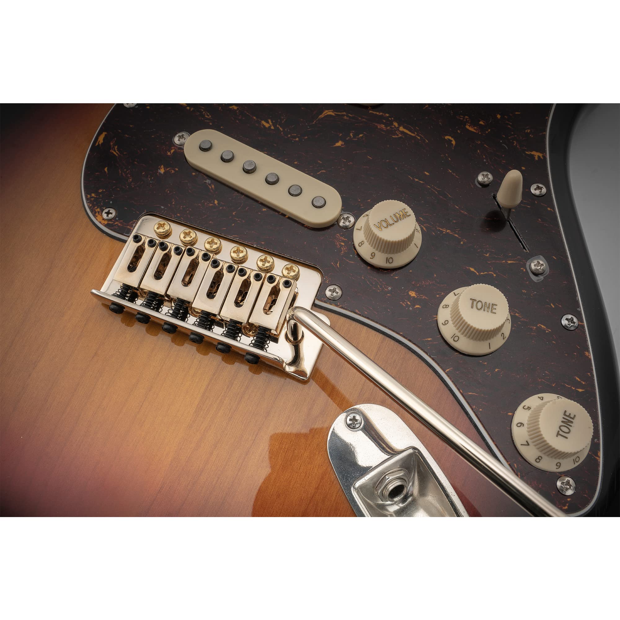 Musiclily Pro BV016 52,5mm Moderne Vibrato 6-Vis Tremolo Bridge Doré