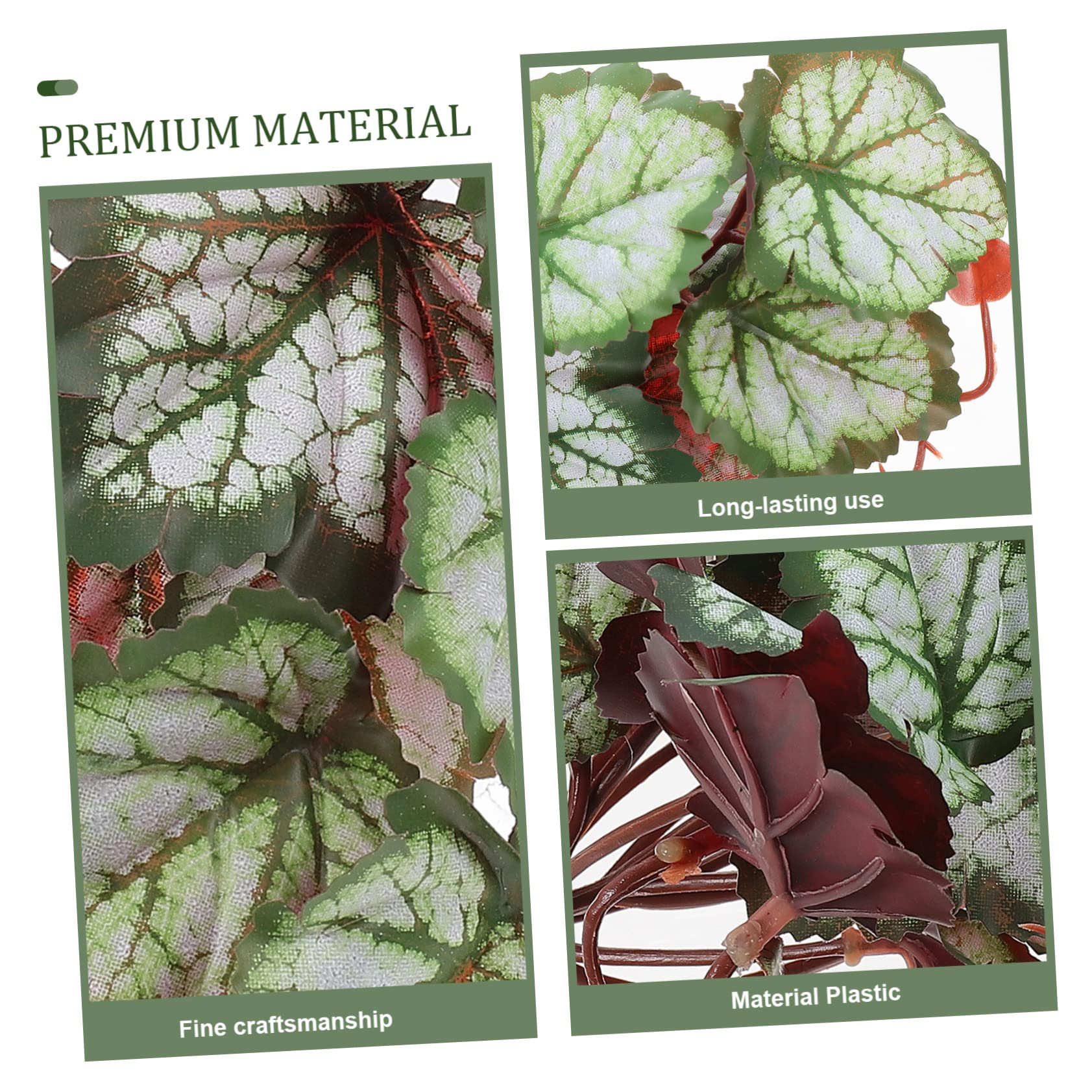 POPETPOP 5piezas Planta Artificial De Terrario para Reptiles y Acuarios Decoración De Acuario De Plástico Planta De Simulación para Peceras y Tanques De Reptiles Adorno Lifelike para