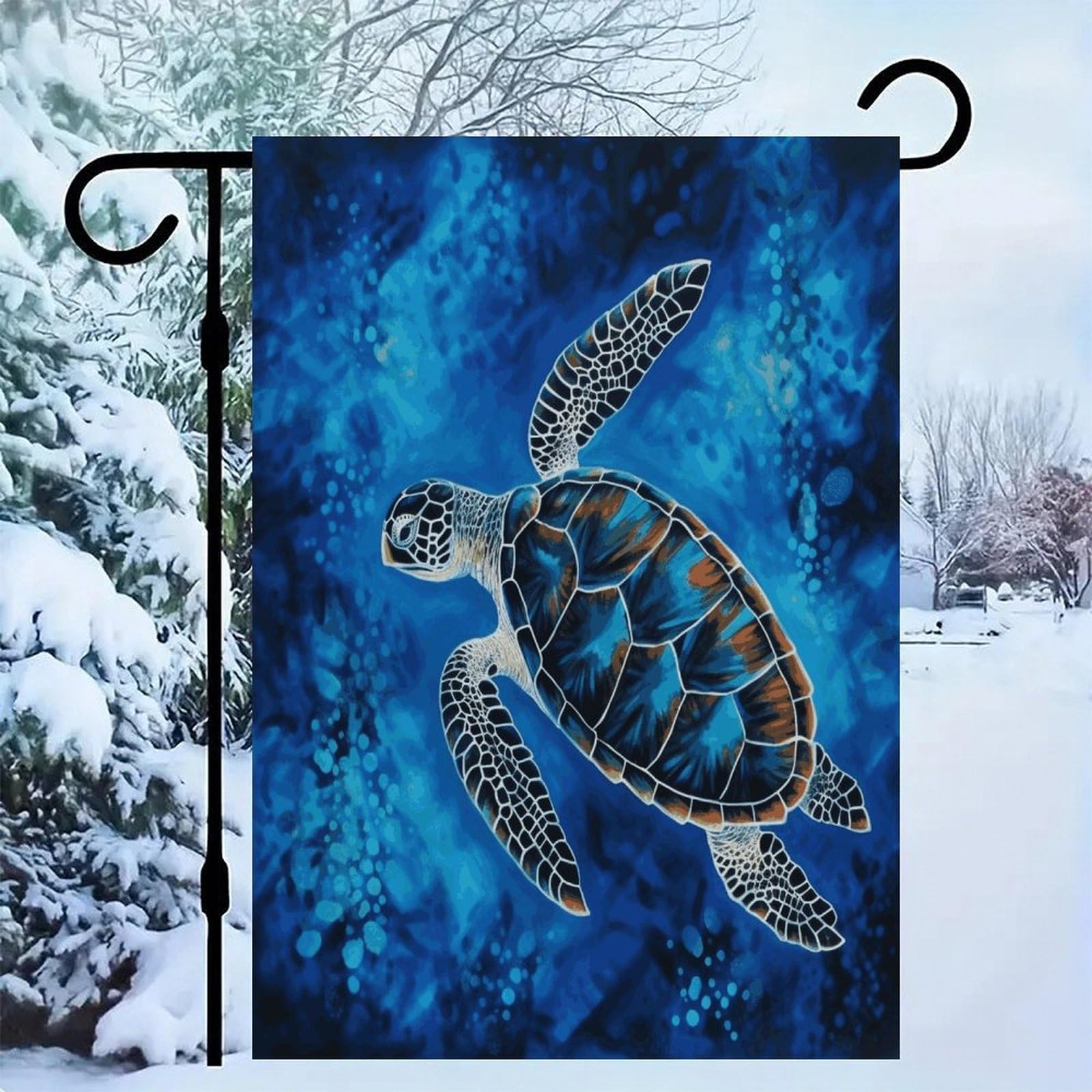 Bandera de tortuga marina para decorar el jardín exterior en primavera