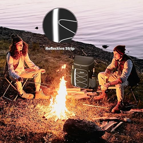 Miniatura 71 de Maelstrom Mochila enfriadora - Bolsa de almuerzo suave aislada para 35/50 latas para camping, playa, senderismo y compras Azul