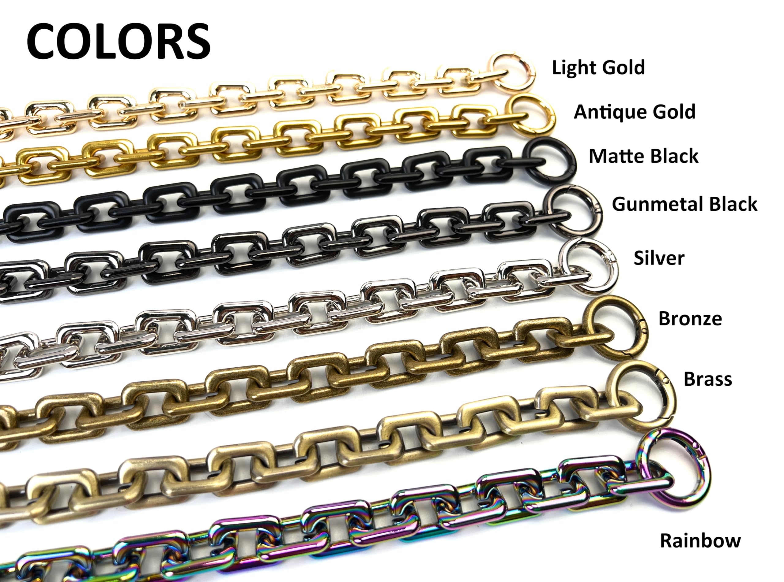 Amazon.com: VersaKits Heavy Chunky Link Chain Strap Purse Handbag