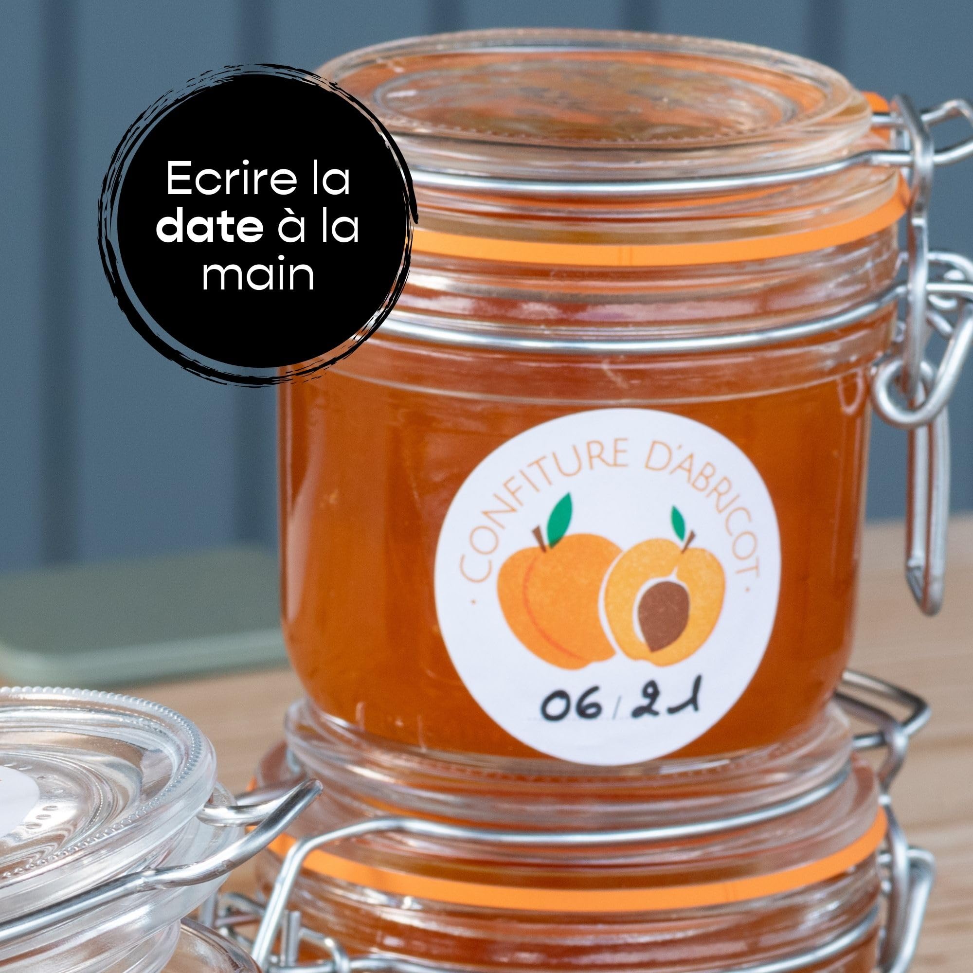 Etichette Autoadesive Per Marmellate Avery - Confezione Da 64, Diametro 47,5 Mm, Adesivo Sicuro Per Alimenti - Foto 5