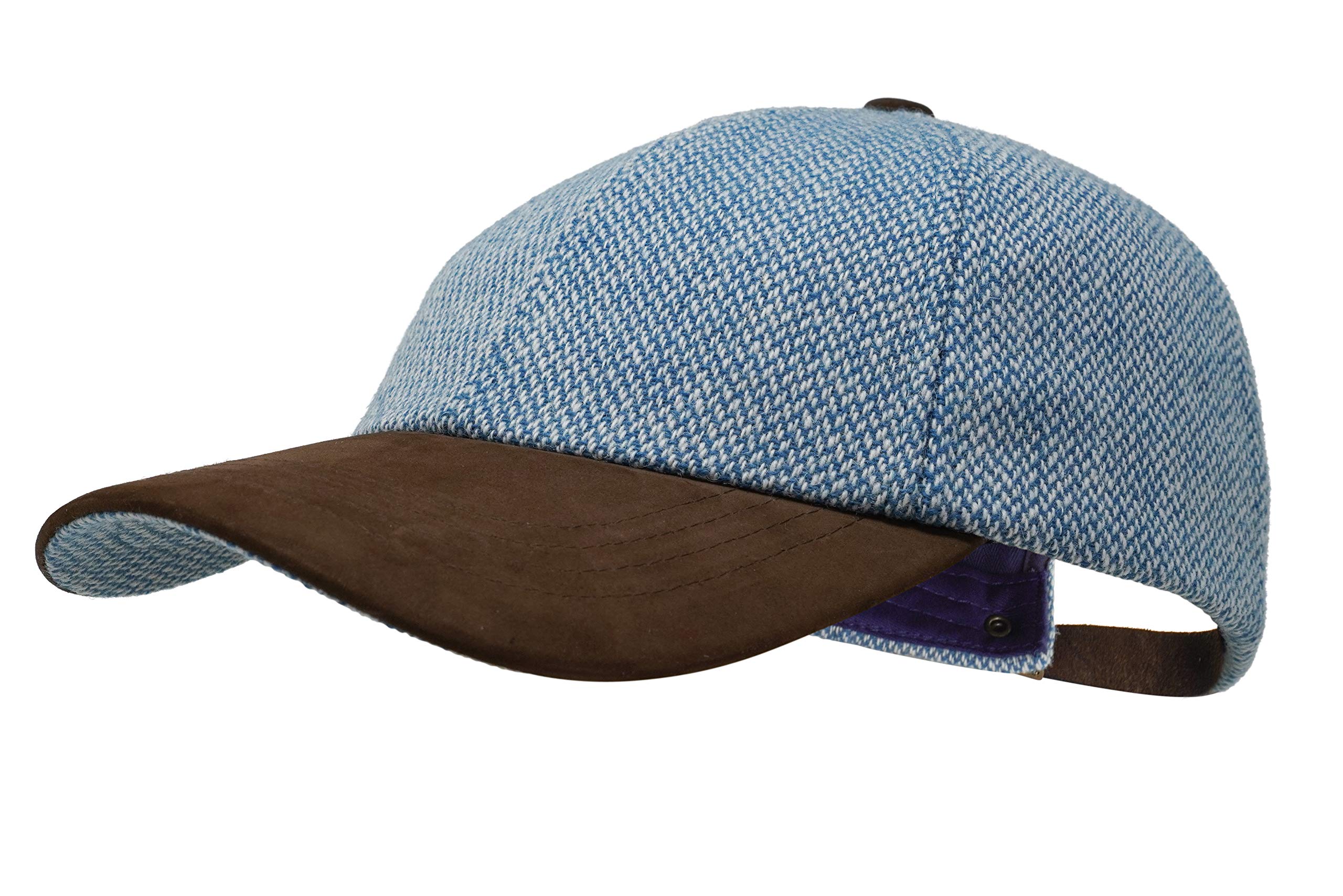 Borges & Scott Women's Atlantic The Sligo - Baseball Cap - 100% Wool – Irish Tweed – Nubuck Peak