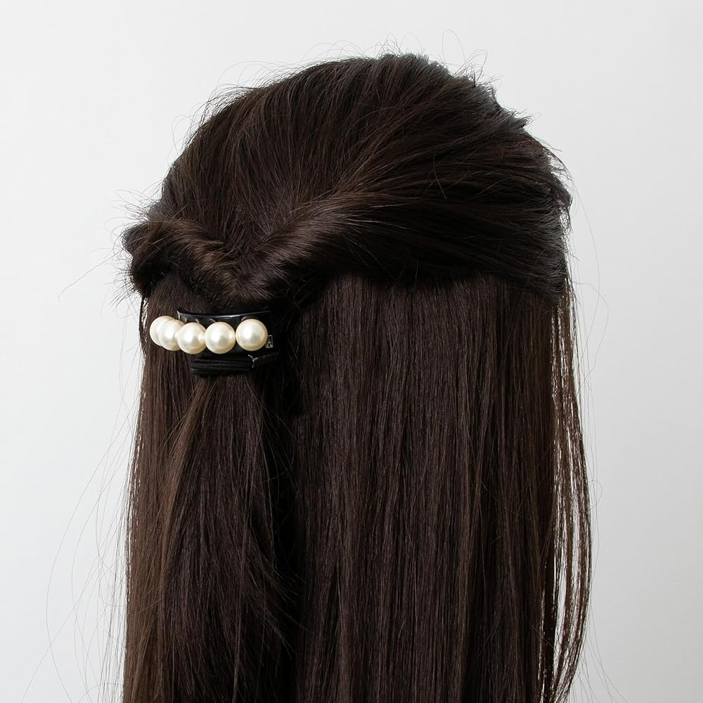 ALEXANDRE DE PARIS ヘアゴム APY-18076-02 パール ALEXANDRE DE PARIS アレクサンドル ドゥ パリ ヘアゴム APY