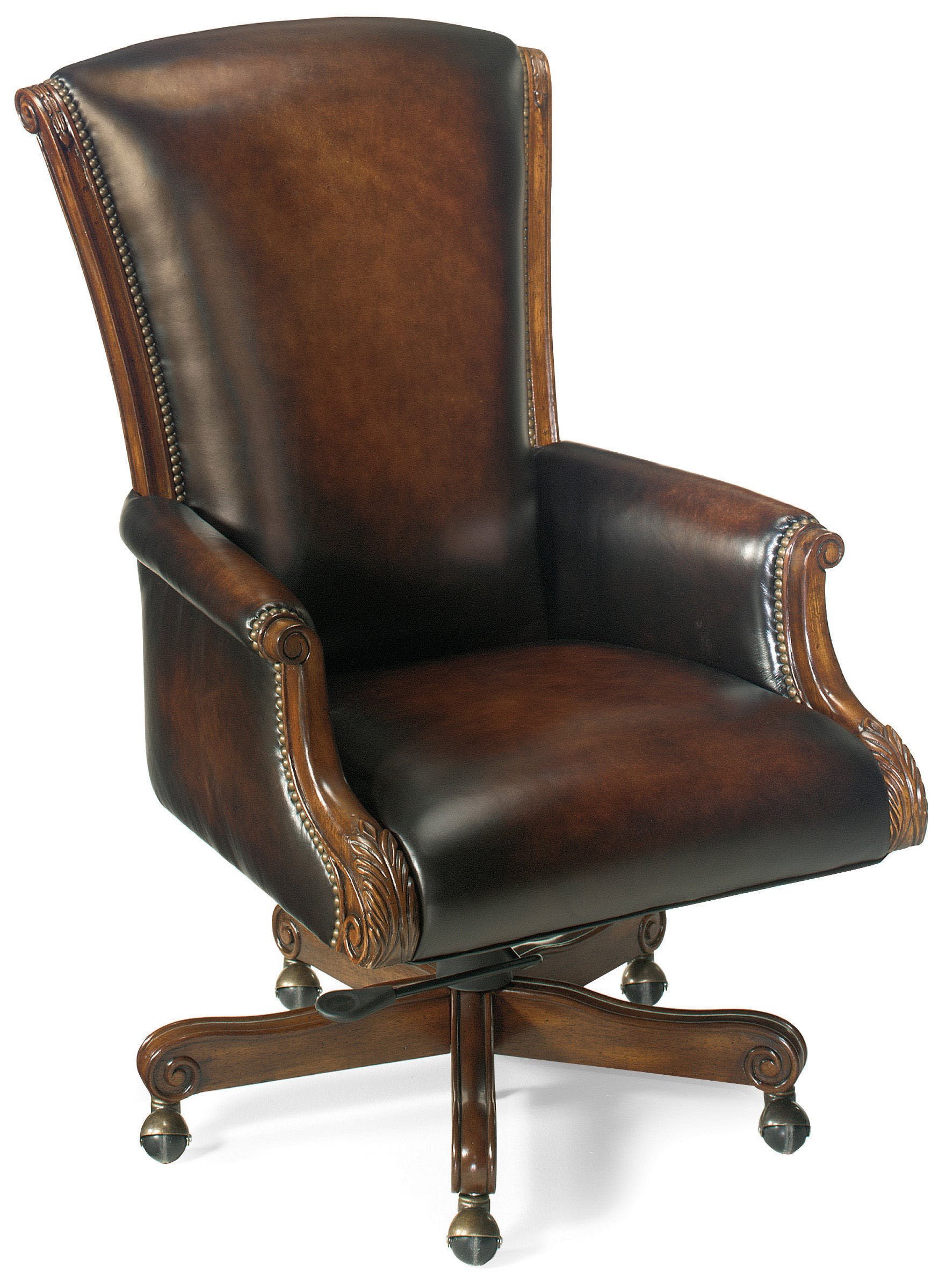 Hooker Furniture Samuel Executive Swivel Tilt Chair, Null, Brown