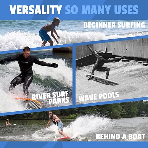 Miniatura 5 de Rock-It - Tabla de surf CHUB Soft Top de 4 pies y 10 pulgadas, para niños y mini, fácil de remar y maniobrable para principiantes