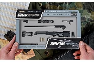 GoatGuns Miniature Sniper Model Black: A Lifelike Die-Cast Metal Build Experience