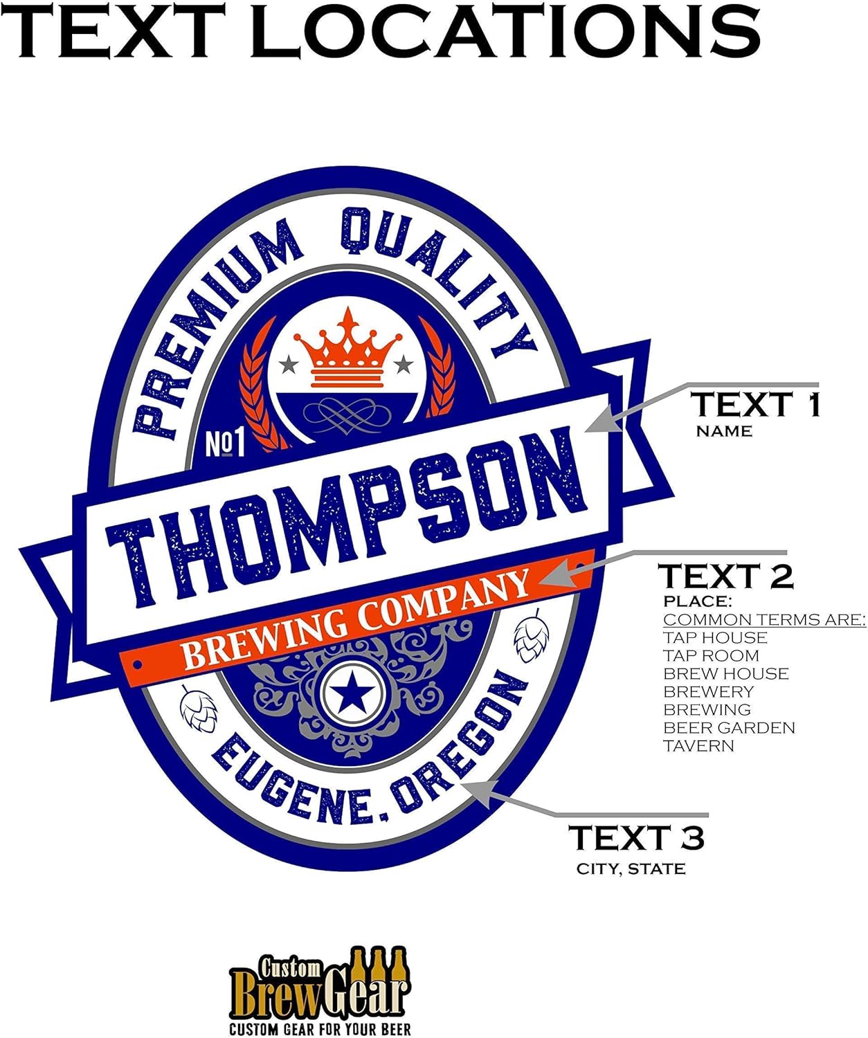 Personalized Beer Tap Handle-Classic Logo Edition, Laser Engraved Sides