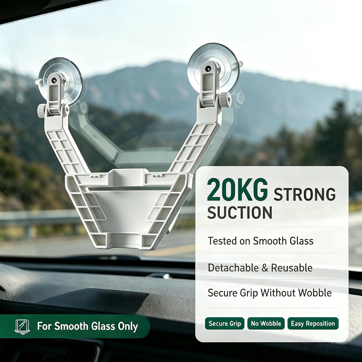 for Starlink Mini Windshield Suction Mount Heat-Resistant Dash Car Mount