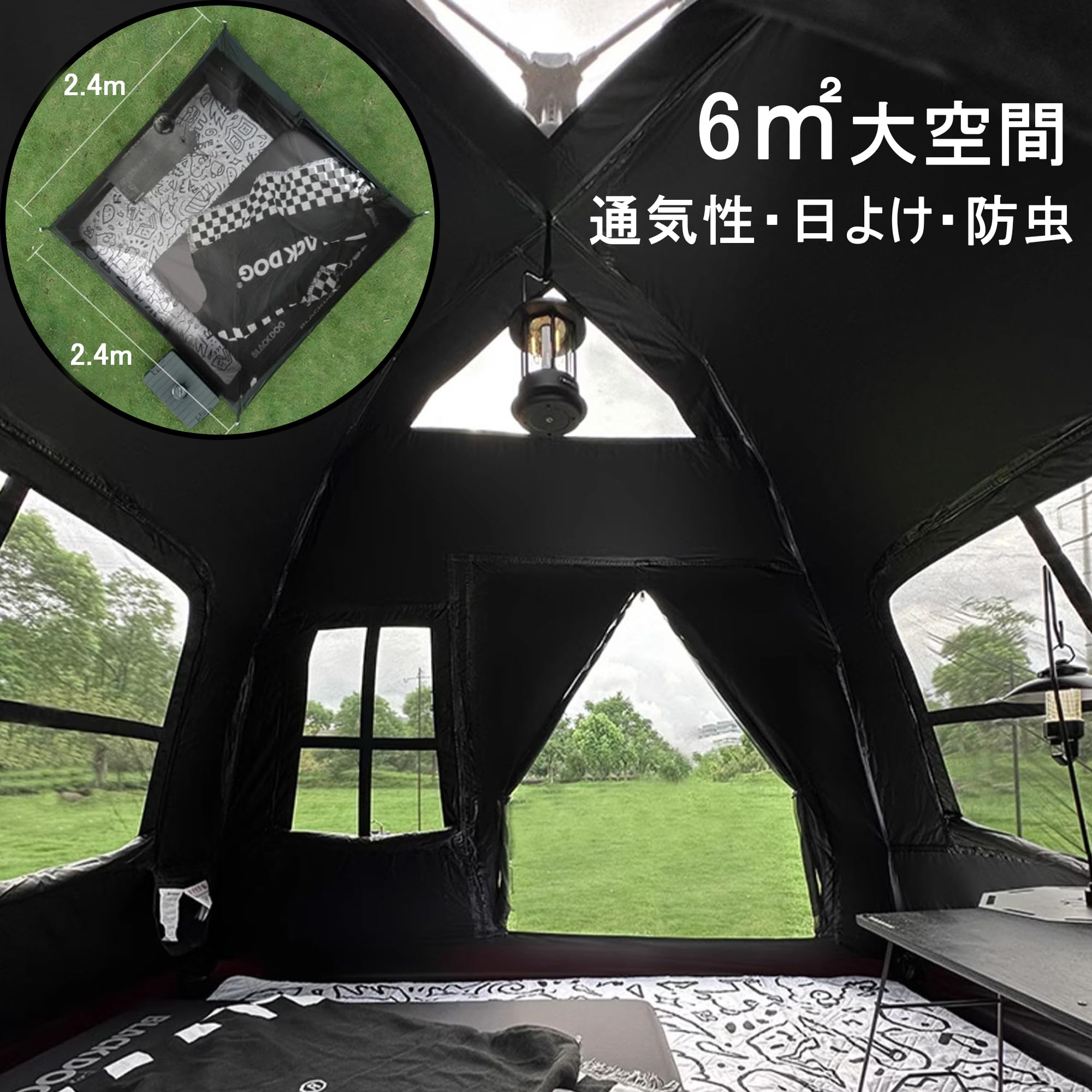 Naturehike Blackdog One Touch Tent UPF50+ PU3000+ 99.99