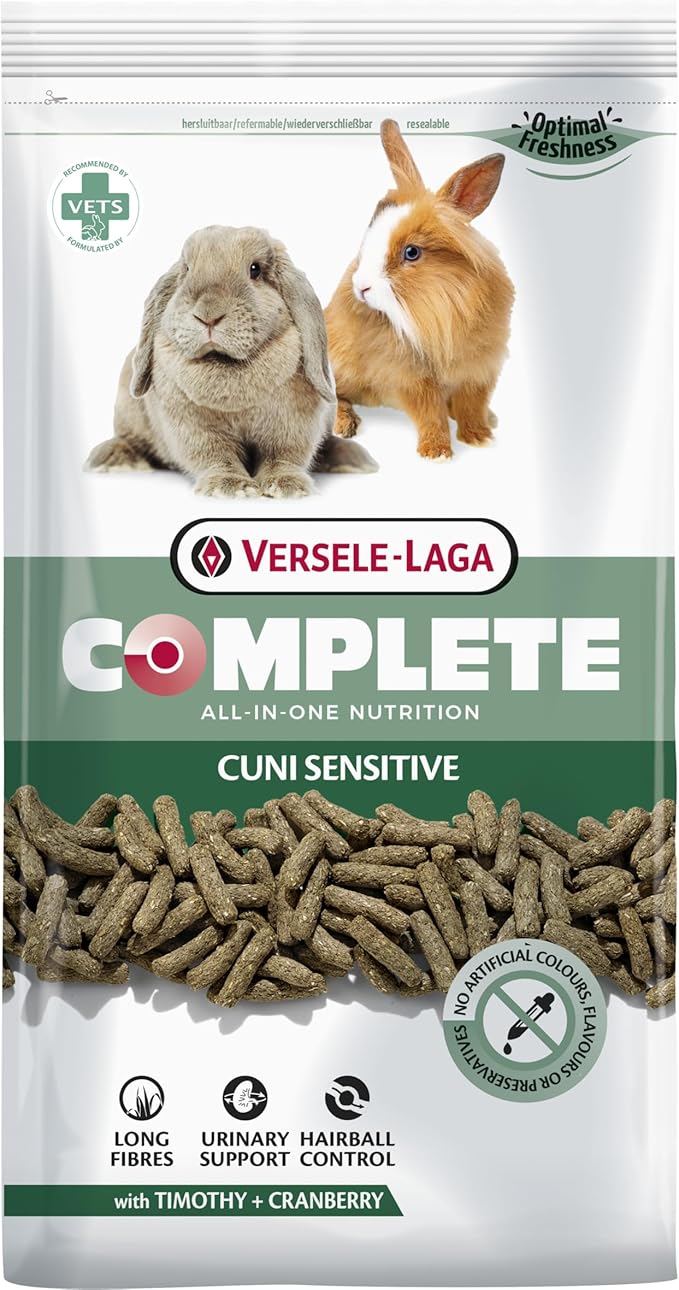 VERSELE-LAGA - Complete Cuni Sensitive - Extrudés Tout-en-Un Faciles à Digérer pour Lapins Sensibles - 1,75kg, Agrumes, 1 unité