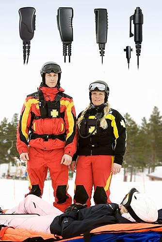 Miniatura 6 de PRYME SPM-303eBF - Micrófono de solapa de la serie Responder con auriculares con gancho suave (compatible con moto)