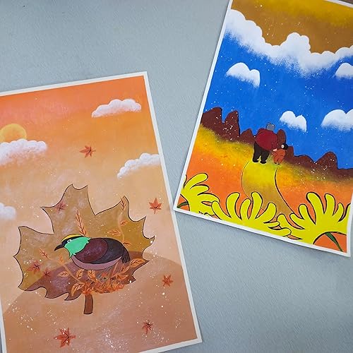 Miniatura 8 de Pintura acrílica, juego de 12 colores de suministros de pintura de 0.4fl oz, pinturas artísticas para adultos y niños, juego de pintura de