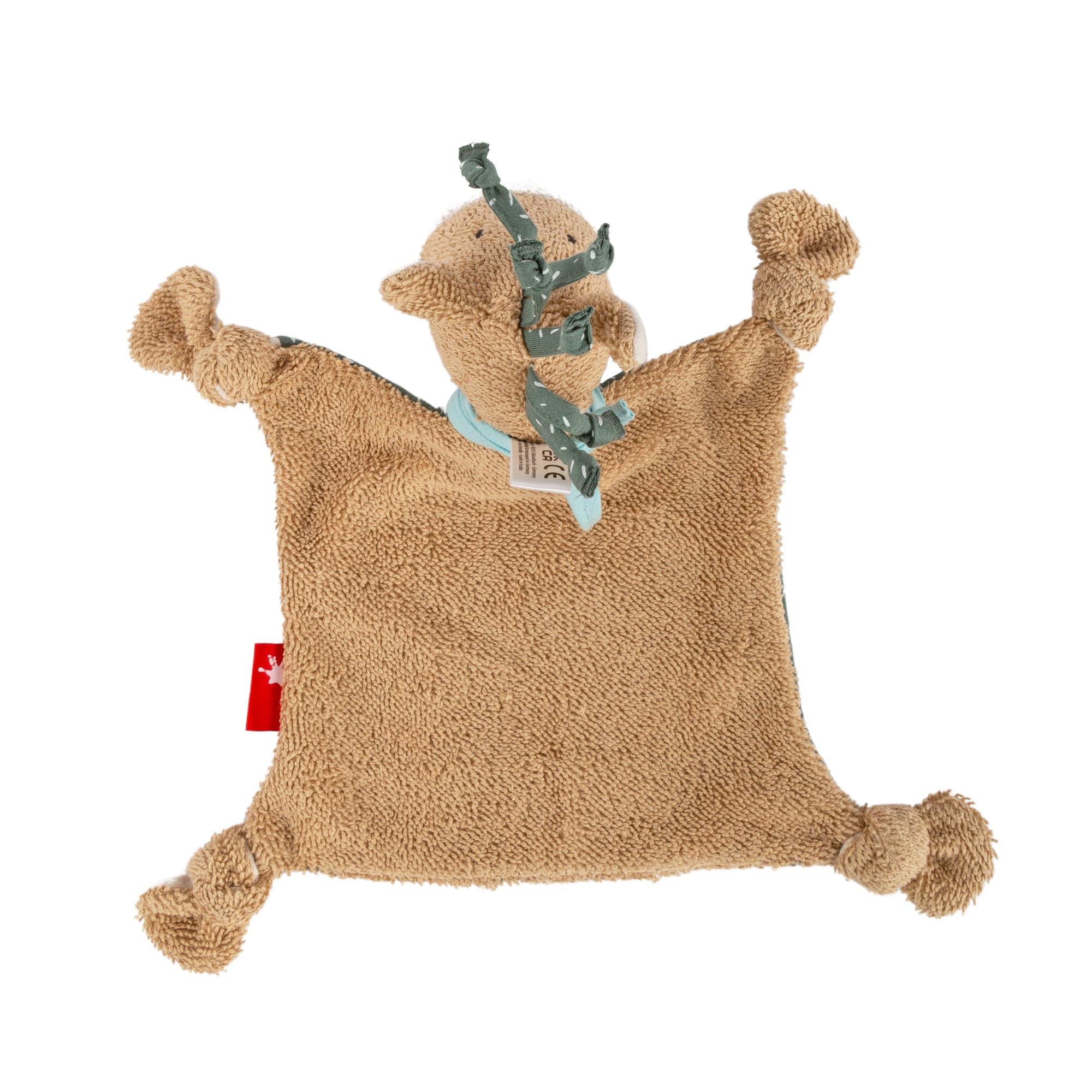 SIGIKID Schnuffeltuch Pony Wiah grün- Baby Schmusetuch - Spielzeug Stofftier Kuscheltier – Stofftuch für Neugeborene - Plüschtier zum Trösten für Babys und Kleinkinder ab Geburt geeignet