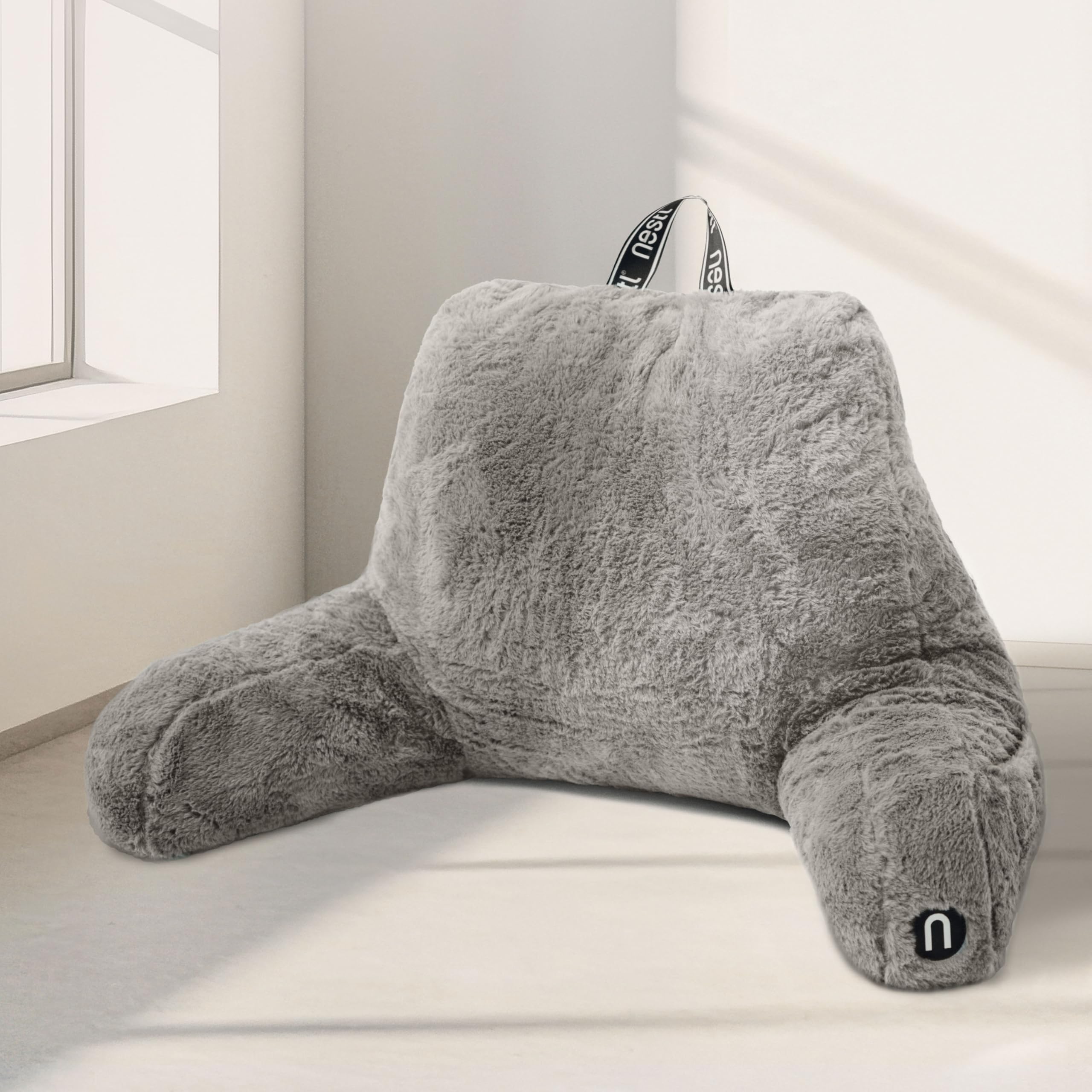 Nestl Faux Fur Reading Pillow