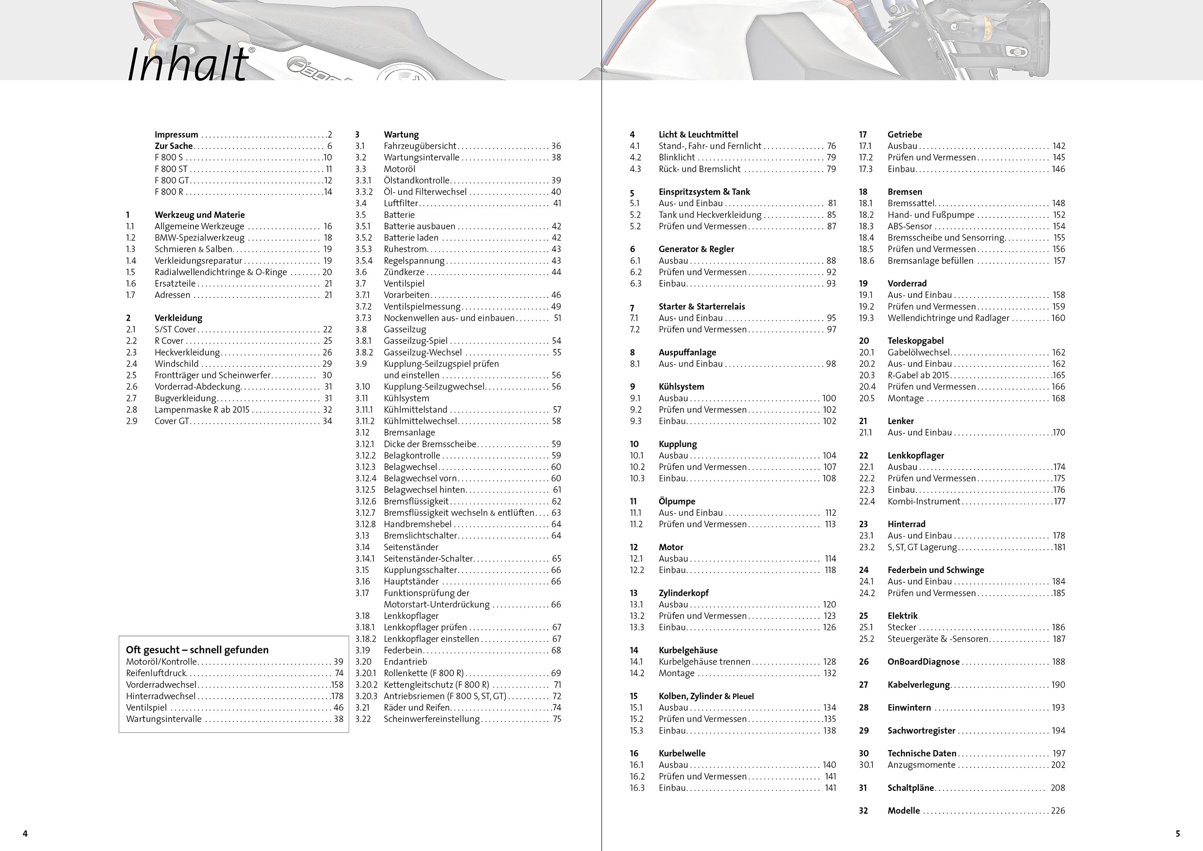 BMW F800R, F800S, F800ST, F800GT Reparaturanleitung: Das umfassende Handbuch, Typen, Technik, Tipps, Tricks