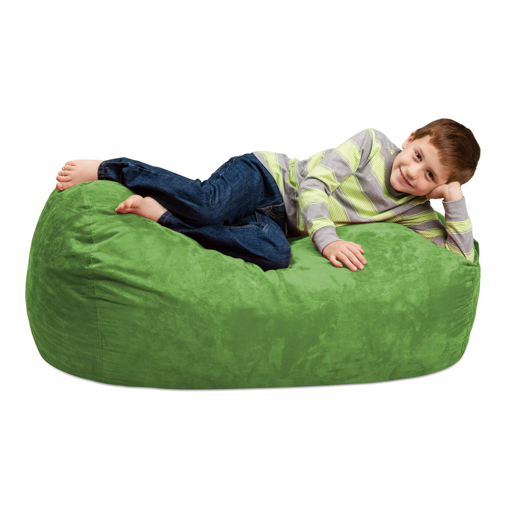 Chill Sack Kid's Memory Foam Bean Bag Lounger, Lime
