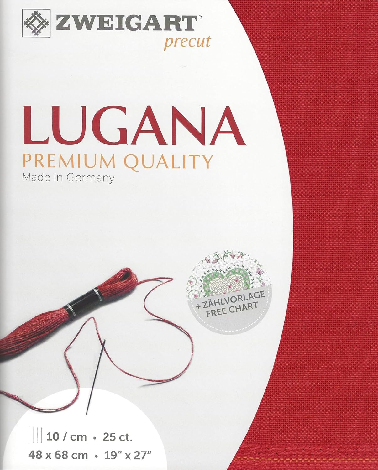Wizardi Lugana 25 Count Ash Rose 3835/403. Needlework Canvas, Cross-Stitch Fabric, Embroidery Cloth, Needlepoint Canvas. 52% Cotton. Precut Zweigart