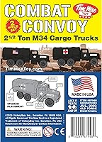 Vista 7 de TimMee - Camiones de plástico para hombre, color negro, M34 Deuce y media carga, fabricados en EE. UU