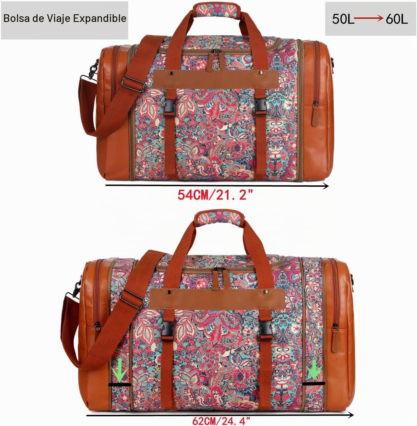 BAOSHA Damas Weekender Bolsa de viaje Mujeres Viaje Duffle Bag Bolsa de Noche para Fin de Semana Noche HB-03, Hs, Casual