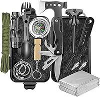 Vista 1 de Gifts for Men Dad Husband, WOWMVP 14 in 1 Survival Gear and Equipment, Birthday Gift Ideas for Him Boys Cool Gadget, Emergency Survival Kit for