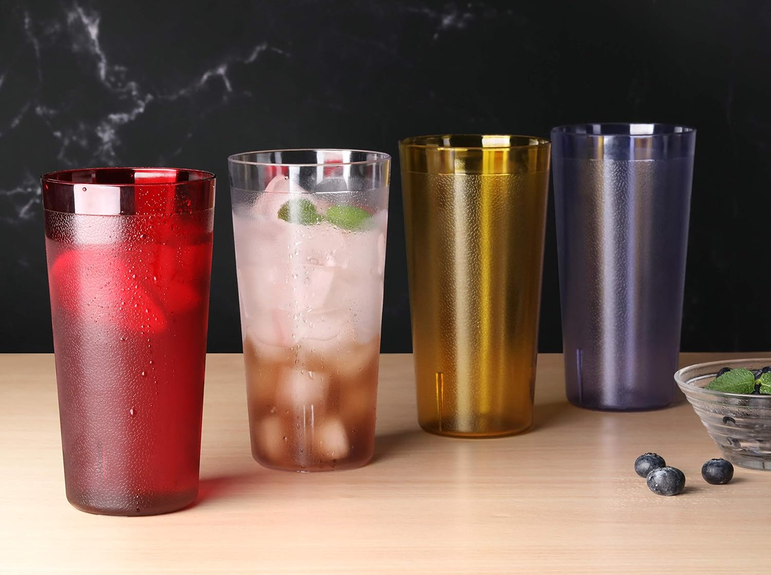 New Star Foodservice Restaurant-Grade Polycarbonate Beverage Tumblers, 20 oz, Red, Set of 12 - Image 6