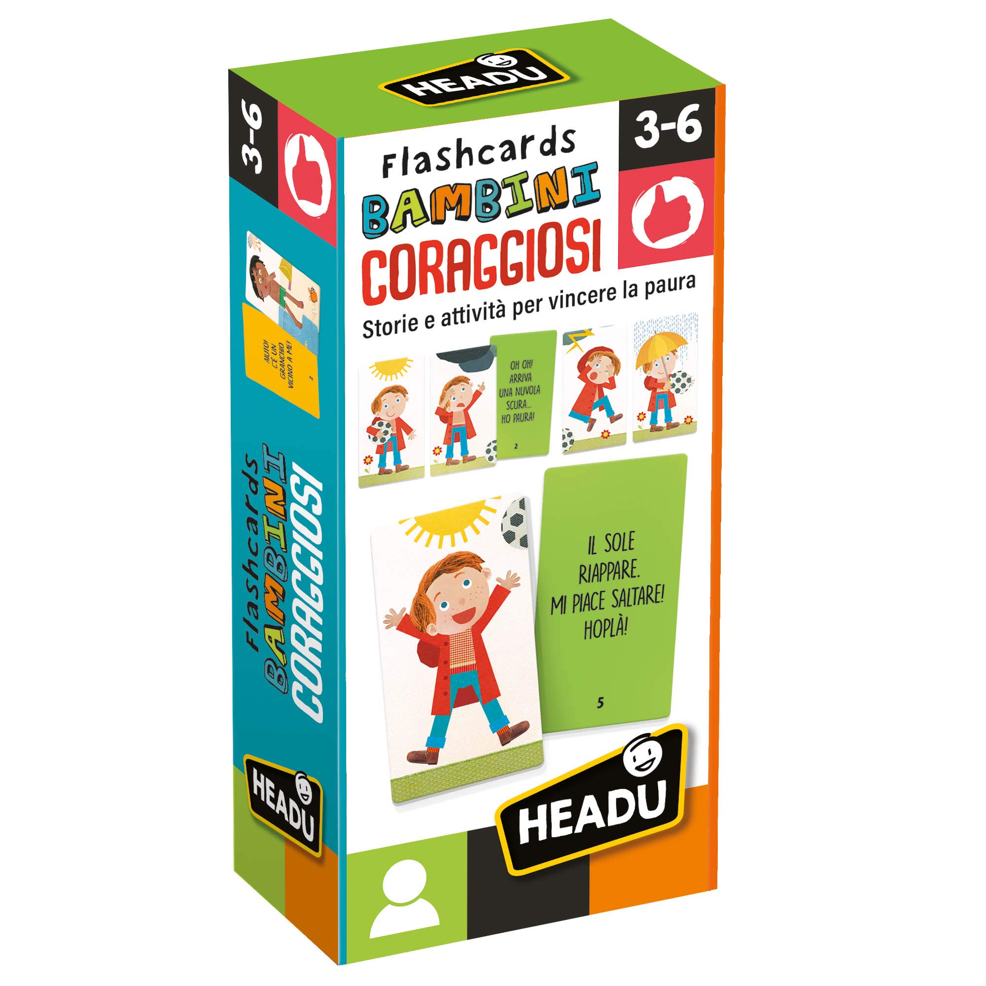 Headu - Flashcards Bambini Coraggiosi - gioco educativo per bambini da 3 a 6 anni