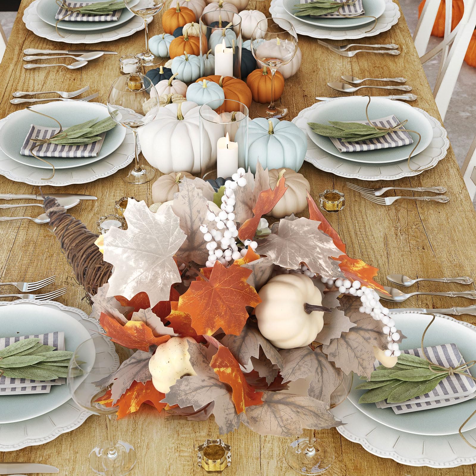 Amazon.com: Knitgrip Thanksgiving Fall Table Cornucopia  display picture 1